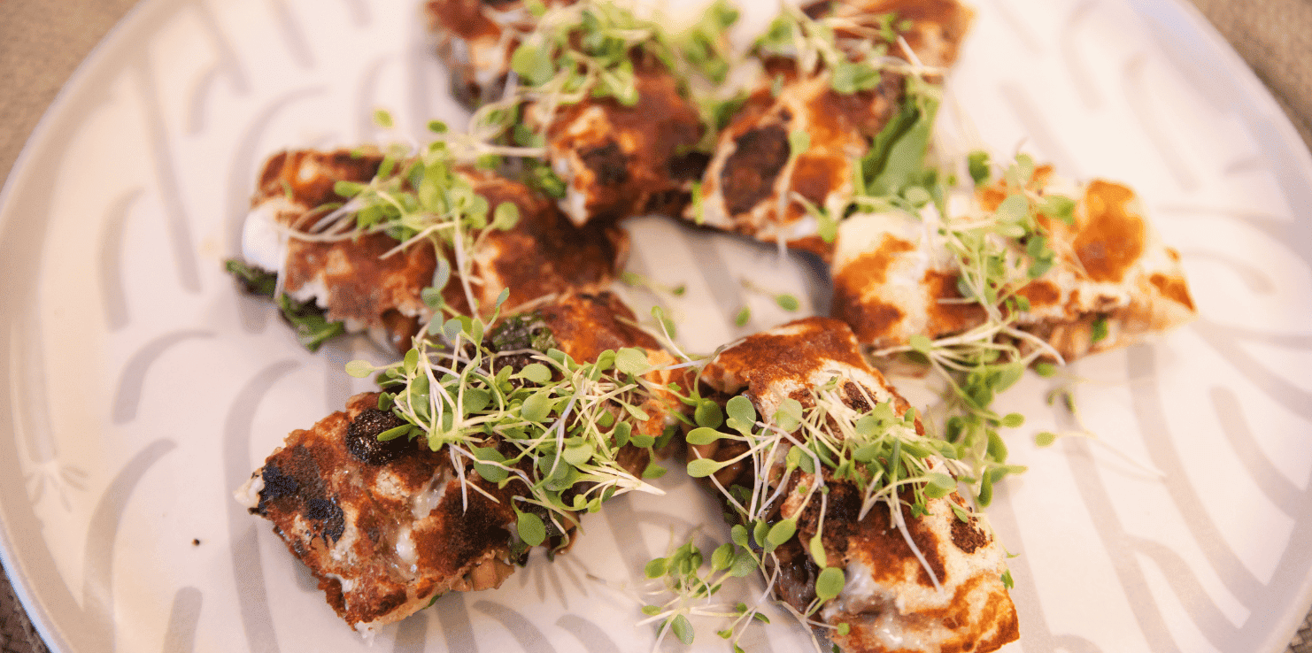 imagem destaque Tapioca com recheio de cogumelos