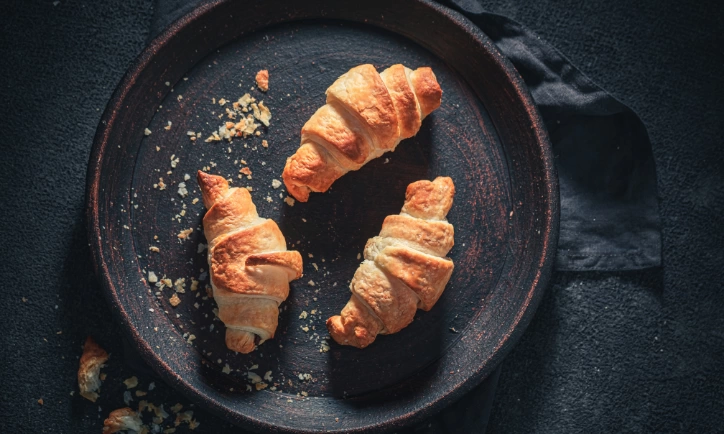 imagem destaque Croissant de massa folhada