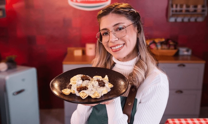 imagem destaque Capeletti ao molho gorgonzola com cebola caramelizada