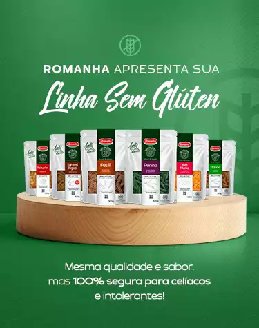 imagem destaque Romanha apresenta sua Linha Sem Glúten: mesma qualidade e sabor, mas 100% segura para celíacos e intolerantes!