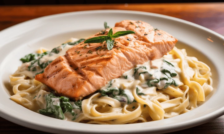 imagem destaque Talharim cremoso com salmão ao molho branco